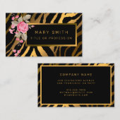 Luxuriöser, moderner Blumenstrauß fügt Ihren Text  Visitenkarte (Vorne/Hinten)