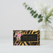 Luxuriöser, moderner Blumenstrauß fügt Ihren Text  Visitenkarte (Stehend Vorderseite)