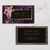 Luxuriöser, moderner Blumenstrauß fügt Ihren Text  Visitenkarte (Vorne/Hinten)