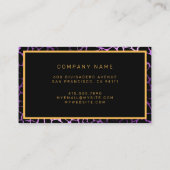 Luxuriöser, moderner Blumenstrauß fügt Ihren Text  Visitenkarte (Rückseite)