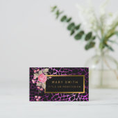 Luxuriöser, moderner Blumenstrauß fügt Ihren Text Visitenkarte (Stehend Vorderseite)