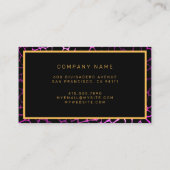 Luxuriöser, moderner Blumenstrauß fügt Ihren Text Visitenkarte (Rückseite)