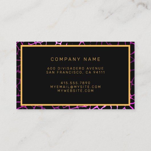 Luxuriöser, moderner Blumenstrauß fügt Ihren Text  Visitenkarte (Rückseite)