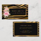 Luxuriöser, moderner Blumenstrauß fügt Ihren Text  Visitenkarte (Vorne/Hinten)