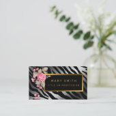 Luxuriöser, moderner Blumenstrauß fügt Ihren Text  Visitenkarte (Stehend Vorderseite)