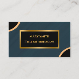 Luxuriöser moderner goldgrüner Marmor Visitenkarte
