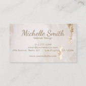 Luxuriöser moderner Goldmarmor Visitenkarte (Rückseite)