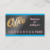 Luxuriöser, moderner, kostenloser Blue Silver Kaff Visitenkarte (Vorderseite)