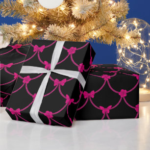 Luxuriöser, moderner rosafarbener natürlicher Blum Geschenkpapier