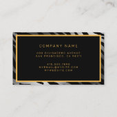 Luxuriöser, moderner Silver Tiger fügt Ihren Text  Visitenkarte (Rückseite)