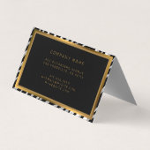 Luxuriöser, moderner Silver Tiger fügt Ihren Text  Visitenkarten (Rückseite)