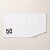 Luxuriöser monogramm schwarzer B-Buchstabe auf wei Badhandtuch Set (Handtuch)