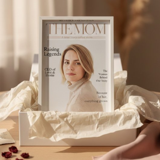 Luxuriöser personalisierter Titelblatt-Magazin zum Poster