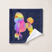 Luxuriöser Poodle Dog Badhandtuch Set (Waschlappen)