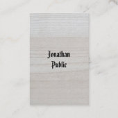 Luxuriöser Premium Dick Holz Look handgeschrieben Visitenkarte (Vorderseite)