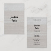 Luxuriöser Premium Dick Holz Look handgeschrieben Visitenkarte (Vorne/Hinten)