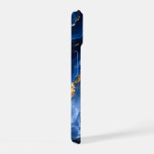 Luxuriöser Saphir-Marmor-Achat iPhone 15 Hülle (Rechte Seite)