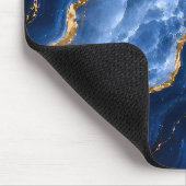 Luxuriöser Saphir-Marmor-Achat Mousepad (Ecke)