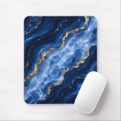 Luxuriöser Saphir-Marmor-Achat Mousepad (Mit Mouse)