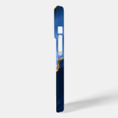 Luxuriöser Saphirblauer Marmor Case-Mate iPhone Hülle (Rückseite / Links)