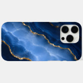 Luxuriöser Saphirblauer Marmor Case-Mate iPhone Hülle (Rückseite (Horizontal))