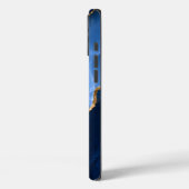 Luxuriöser Saphirblauer Marmor Case-Mate iPhone Hülle (Rückseite / Links)