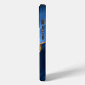 Luxuriöser Saphirblauer Marmor Case-Mate iPhone Hülle (Rückseite / Links)