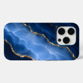Luxuriöser Saphirblauer Marmor Case-Mate iPhone Hülle (Rückseite (Horizontal))