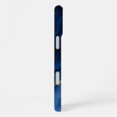 Luxuriöser Saphirblauer Marmor iPhone Hülle (Rechte Seite)