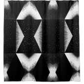 Luxuriöser Schwarz-Weiß-Duschvorhang Stil 2 Duschvorhang (Vorderseite)