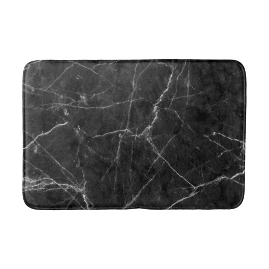 Luxuriöser schwarzer Marmor Badematte (Vorderseite)