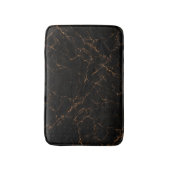 Luxuriöser schwarzer Marmor: Elegante Textur Badematte (Vorderseite Vertikal)