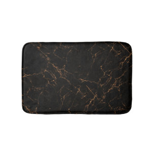 Luxuriöser schwarzer Marmor: Elegante Textur Badematte