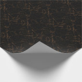 Luxuriöser schwarzer Marmor: Elegante Textur Geschenkpapier (Ecke)