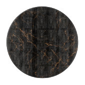 Luxuriöser schwarzer Marmor: Elegante Textur Schneidebrett (Vorderseite)
