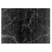 Luxuriöser schwarzer Marmor Schneidebrett (Vorderseite)