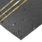 Luxuriöser schwarzer monochromatischer Hintergrund Großer Tischläufer (Ecke)