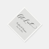 Luxuriöser Script-Schriftart Einfache Typografie i Serviette (Ecke)