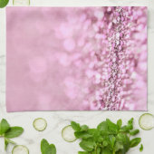 Luxuriöser Sparkling Rose Gold Glitzer Geschirrtuch (Gefaltet)