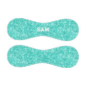 Luxuriöser türkisfarbener Glitzer Fett Sport Monog Baseball (Paneele)