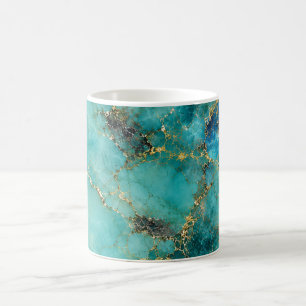 Luxuriöser Türkisstein mit eleganten Goldadern Kaffeetasse