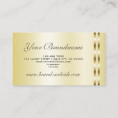 Luxuriöser und heller Goldeffekt Beruflich Visitenkarte (Rückseite)