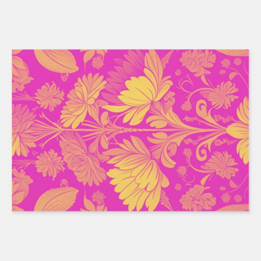 Luxuriöser und schöner Urlaub Geschenkpapier Set (Vorderseite)