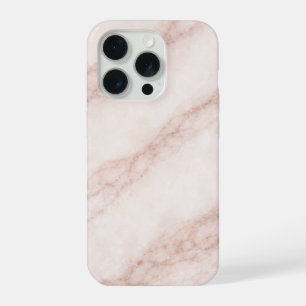 Luxuriöser Vanille-Quarz-Marmor mit rosé-beigem Ad iPhone 15 Pro Hülle