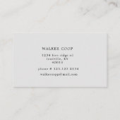 luxuriöser, Vintager Hähnchenfarm Visitenkarte (Rückseite)