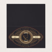 luxuriöser, Vintager Hähnchenfarm Visitenkarten (Außenseite Aufgefaltet)