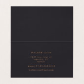 luxuriöser, Vintager Hähnchenfarm Visitenkarten (Innenseite Aufgefaltet)