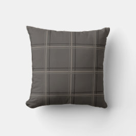 Luxuriöser warmer Holzkohle-Fensterplaid Kissen
