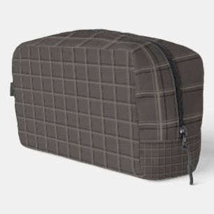 Luxuriöser warmer Holzkohle-Fensterplaid Waschbeutel