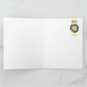 Luxuriöser Weihnachtskranz personalisierbar Karte (Innenseite)
